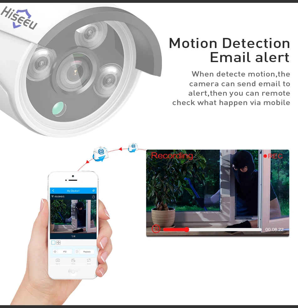 2MP CCTV система 1080P 8ch HD Беспроводной NVR комплект 3 ТБ HDD наружная ИК Ночная IP Wifi камера система безопасности видео наблюдение Hiseeu