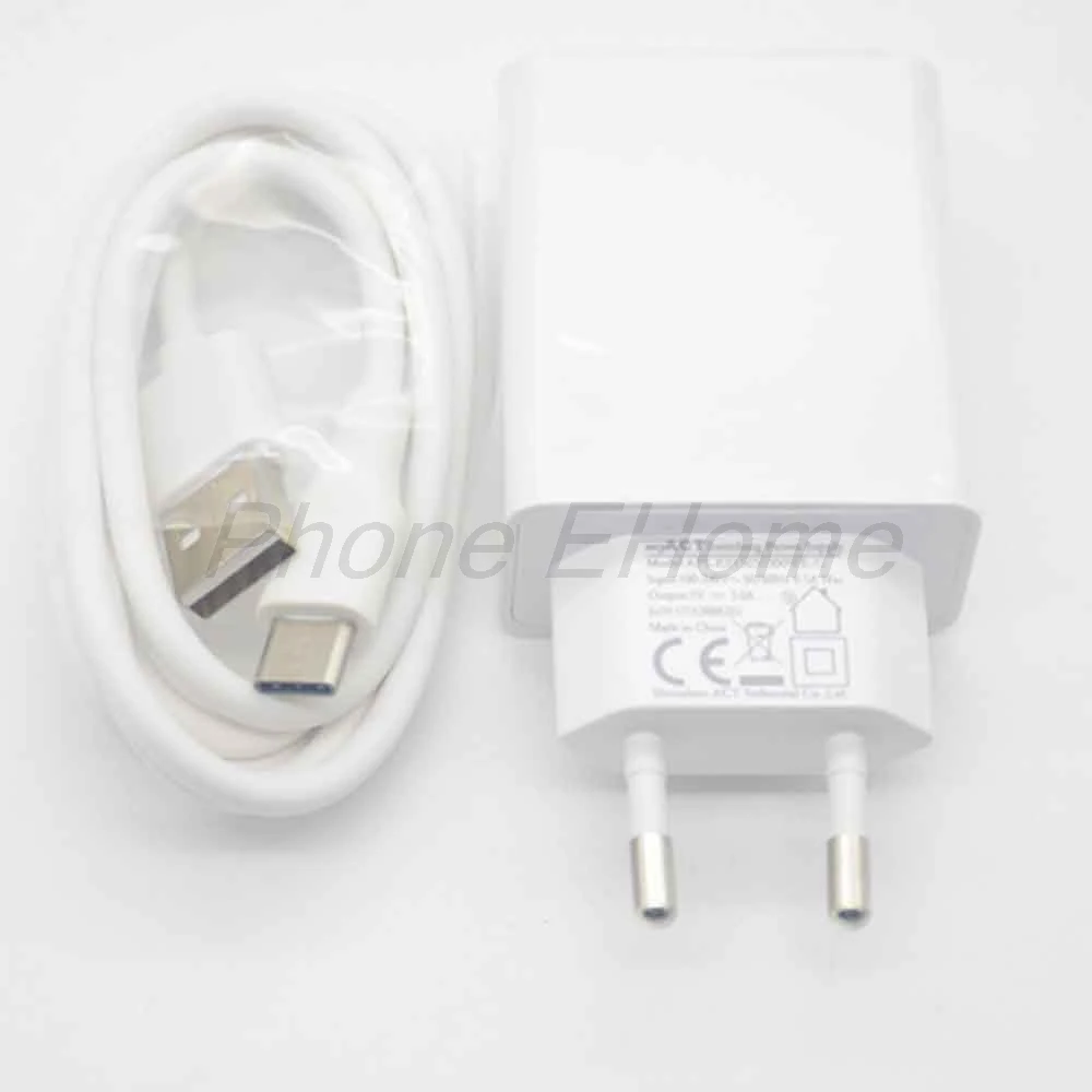 charger and cable Оригинальное быстрое зарядное устройство 3.0A для путешествий, адаптер с европейской вилкой+ USB кабель для Oukitel K6 MT6763, Восьмиядерный - Тип штекера: charger and cable