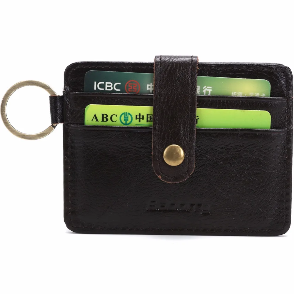 Держатель для карт кошелек с RFID блокировкой Короткий держатель кредитных из