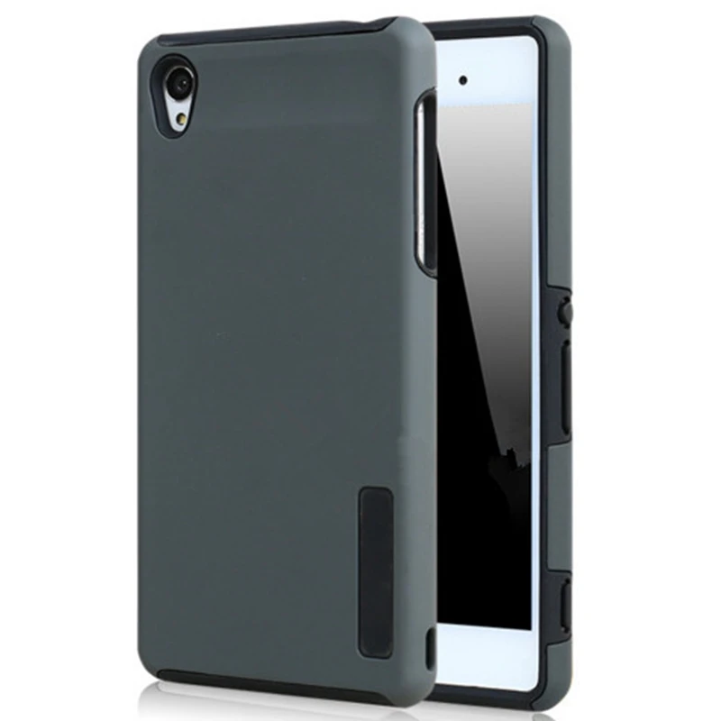 Armor Case for Sony Xperia Z2 Z3 Z4 Slim Hybrid Dual Layers Shock Proof Defender TPU+PC Rubber Protective | Мобильные телефоны и
