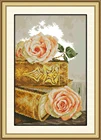Рукоделие, вышивка крестиком своими руками, наборы для полной вышивки, Библия и принт с цветами розы, посчитанный узор, подарок для вышивки крестиком