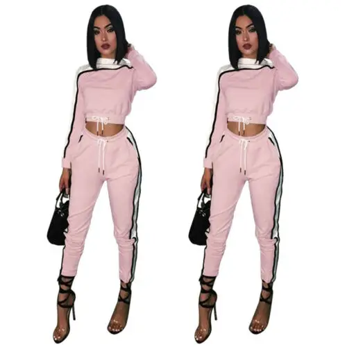 Женский спортивный костюм из 2 предметов толстовка с длинными рукавами и штаны