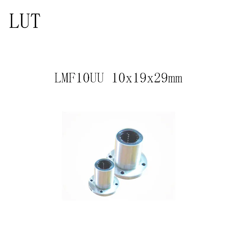 2 шт. LMF10UU 10x19x29 мм фланец линейный шариковый подшипник высокого качества для 10 вал