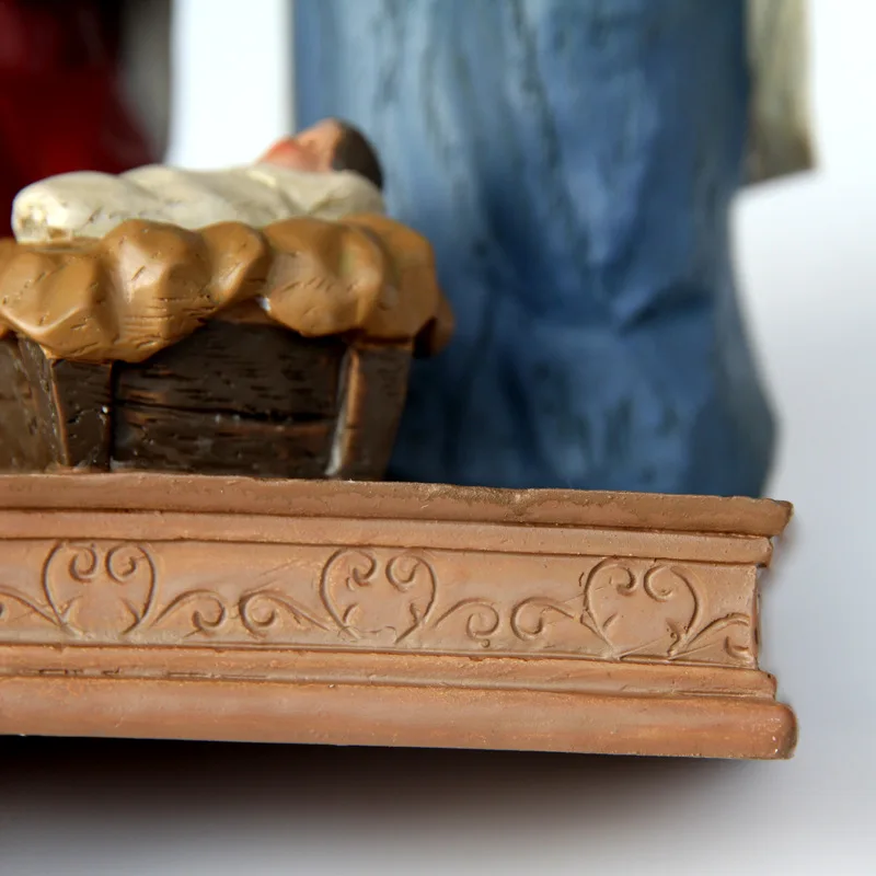 Сельская семья Иисуса статуя Младенца Mary миниатюрные фугурины Святого подарки для причастия Marie Joseph церковное снабжение молитвы