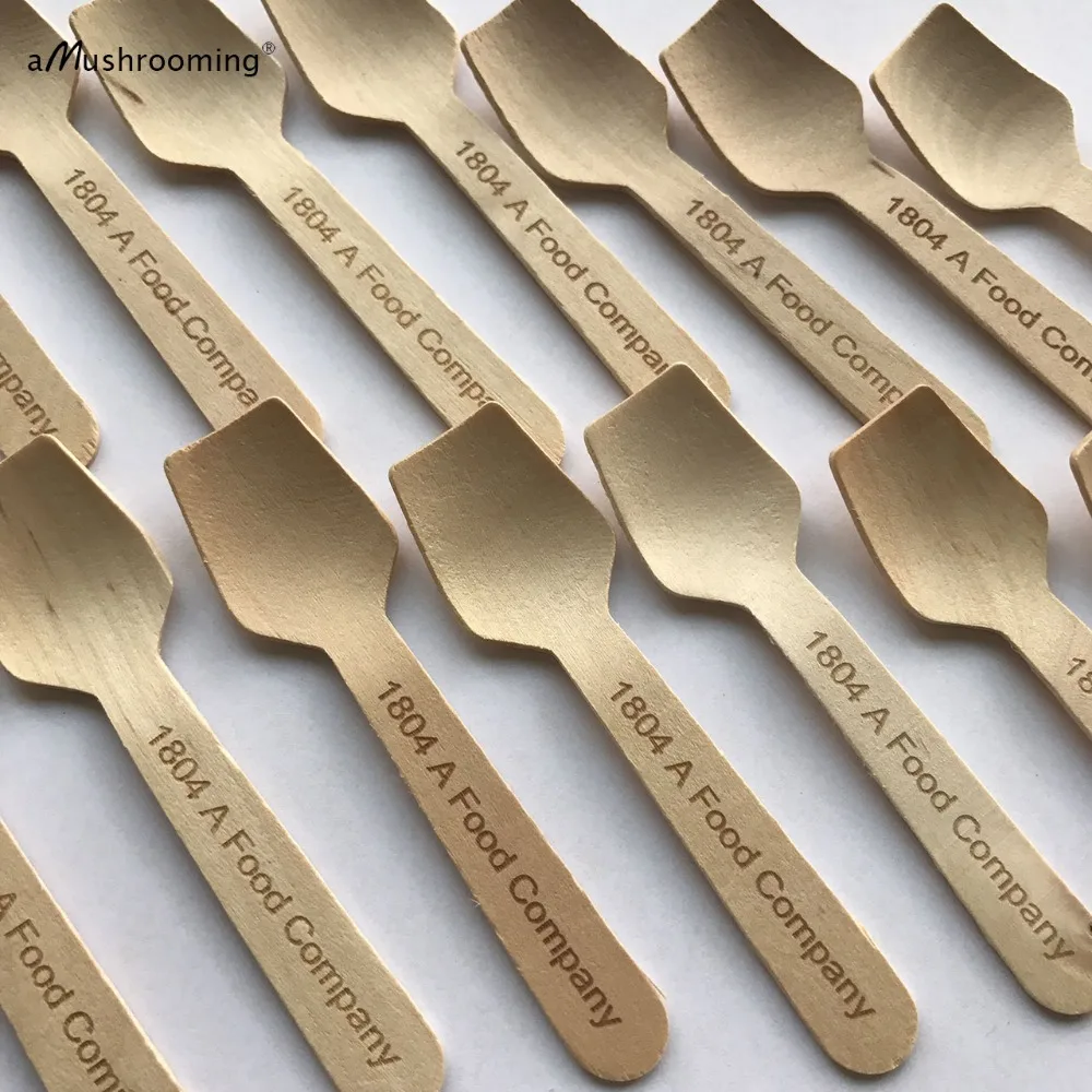 

Customized Disposable Wooden Ice Cream Spoons, Wholesale Personalized Ice Cream Tools Home Kitchen