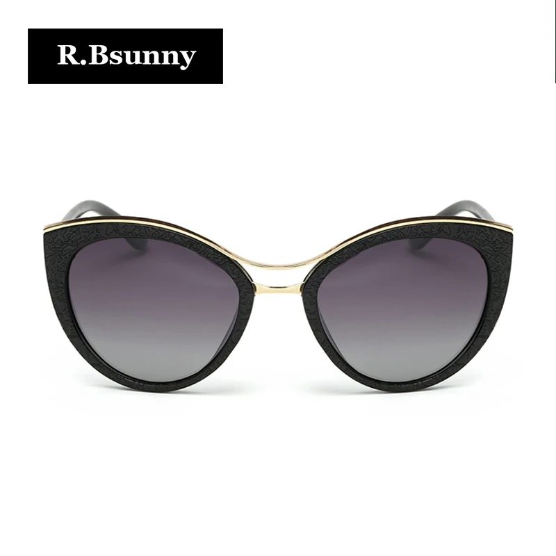 R. Bsunny 2018 новые модные брендовые женские солнцезащитные очки кошачий глаз белая