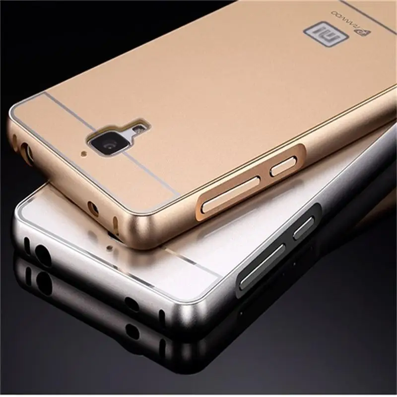 Новое поступление чехол для Xiaomi Mi4 металлический алюминиевый + акриловый Жесткий
