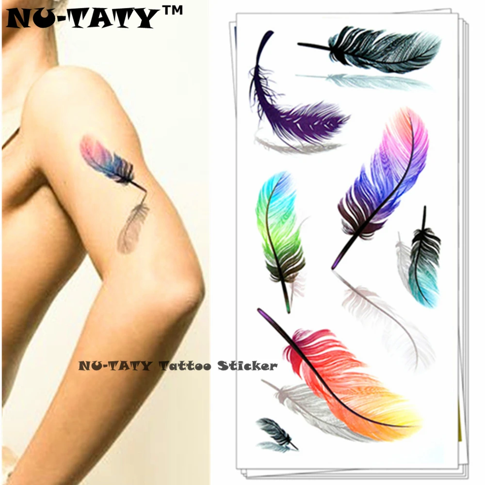 Тату наклейка ангельское перо 19 х9 см|flash tattoo stickers|tattoo stickertatoo styles |