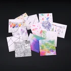 Лидер продаж 30 шт.лот 6x6 см, бумажные серьги-гвоздики разных дизайнов, ушные гвоздики для цепочек, упаковочные карточки, квадратные карточки для ювелирных изделий