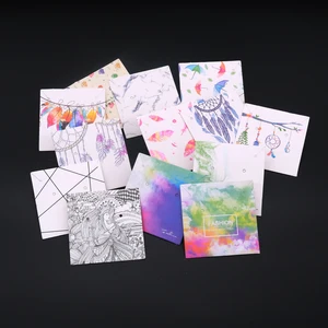 Лидер продаж 30 шт.лот 6x6 см, бумажные серьги-гвоздики разных дизайнов, ушные гвоздики для цепочек, упаковочные карточки, квадратные карточки для ювелирных изделий