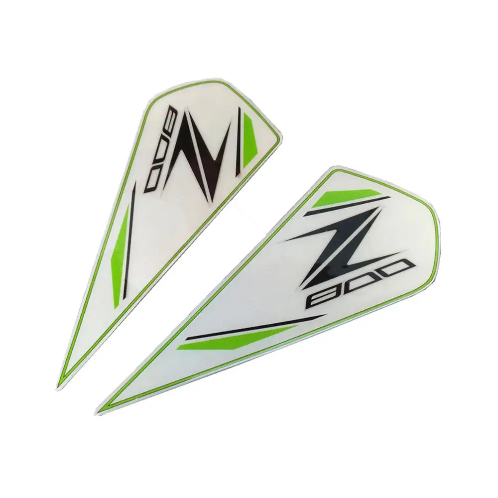 Обувь для езды на мотоцикле Kawasaki Z800 Z 800 3D смолы Стикеры топлива Сторона газа stookolie бак декоративные протектор Зеленый - Цвет: style 5
