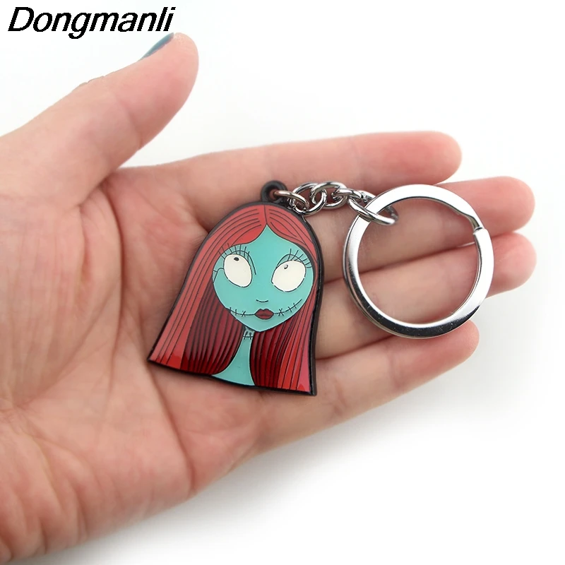 P3880 Dongmanli Кошмар перед Рождеством брелок милый эмалированный металлический кулон автомобильный брелок для ключей подарки