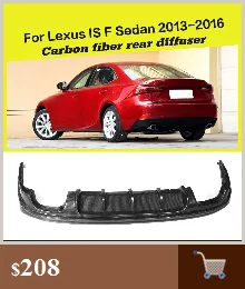 Задний бампер диффузор спойлер для Lexus IS F IS250 IS300 IS350 Sedan 2013- PU Неокрашенный Черный