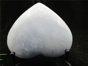 Natural Pretty Kyanite Heart Rock Crystal Polished Heart Shaped Stone Healing