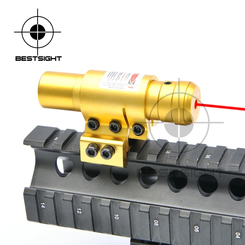 Лазерный прицел с красной точкой креплением для Пикатинни 20 мм и рельсов 11