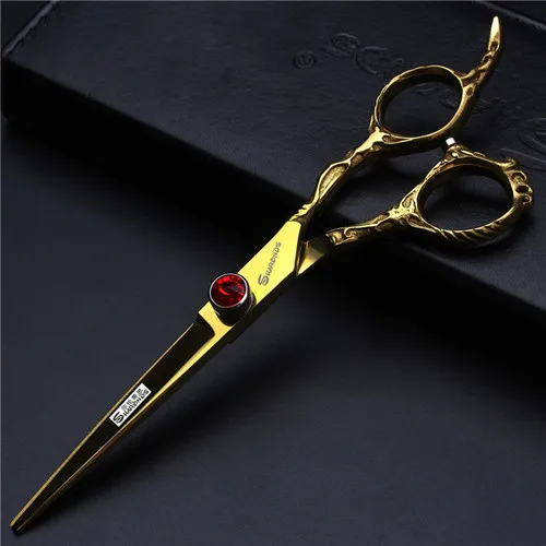 Right 6 inch Cutting Подвеска ножницы для волос профессиональные 6,0 5,5 7 дюймов 440c Япония сталь правая левая рука истончение Tesoura ножницы для волос - Цвет: Right 6 inch Cutting