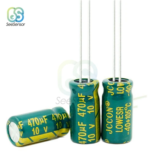 10V 470UF 20PCS 20 шт Алюминий электролитический конденсатор с алюминиевой крышкой, 6,3 V 10V 16V 220 мкФ 470 мкФ 1000 мкФ 1500 мкФ 2200 мкФ 3300 мкФ 4700 мкФ - Цвет: 10V 470UF 20PCS