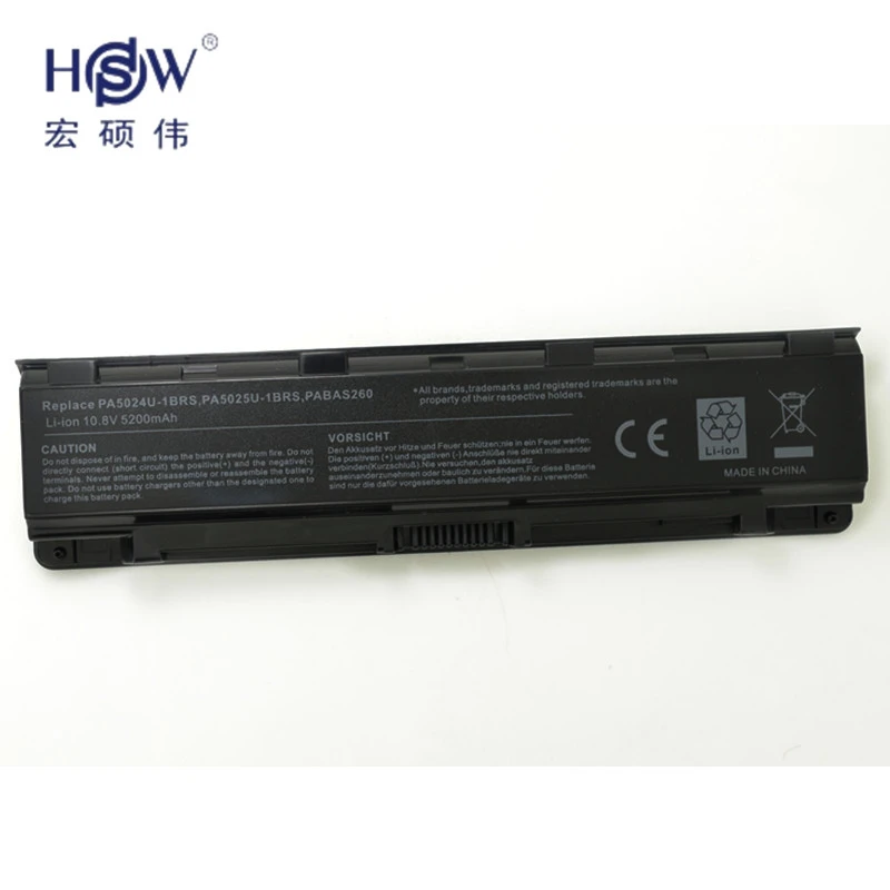 HSW Аккумулятор для ноутбука Satellite C805 C805D C840 C840D C845 C845D C850 C850D C855 C855D C870 C870D C875 C875D PA5024
