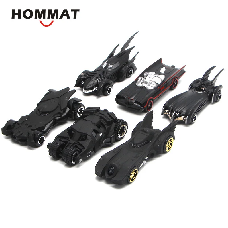 HOMMAT Горячая школьного автобуса 1: 64 весы Горячая колесная колея Batman Batmobile модель автомобиля сплава Diecasts игрушка автомобиль модели игрушки для детей