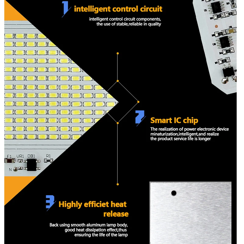 Эко c светодиодных чипов светильник светодиодный драйвер smart ic 10 Вт 20 30 50 90 220 В чип