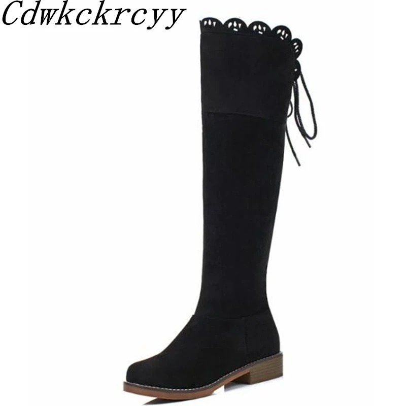 

Women Boots Autumn and winter New style fashion Elastic force Boots High-heeled Cashmere Keep warm Winter boots plus size 34-43