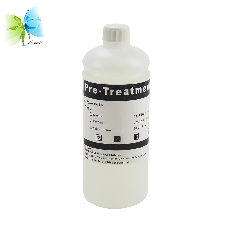 Winnerjet Textile Ink Pretreatment для Epson R280 R290 R330 L800 L801 1390 1400 1410 DX5 DX7 F2000 принтера|Наборы заправки