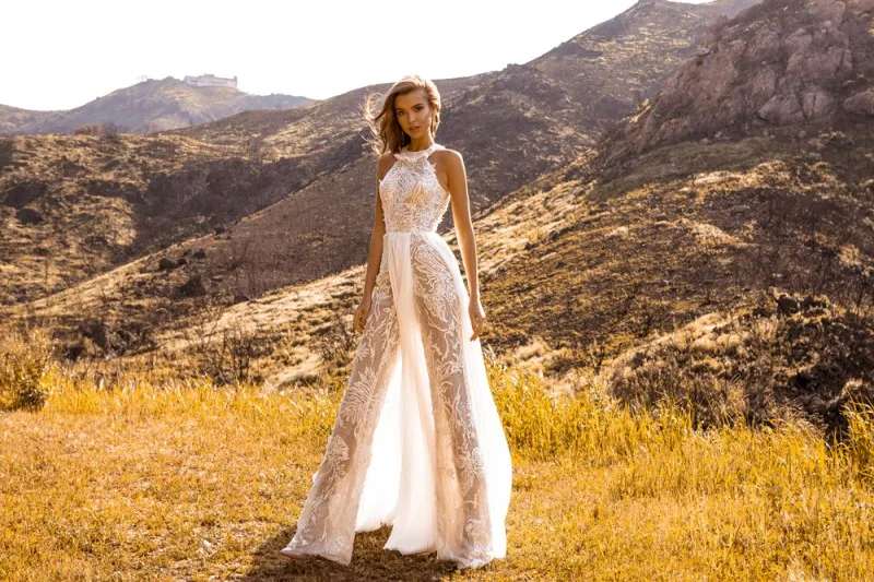 Свадебное платье с кристаллами модель 2019 года платье-брюки женское свадебное