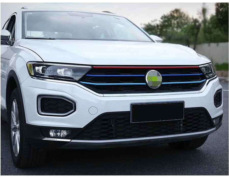 Автомобильные аксессуары для Volkswagen T-Roc T Roc Передняя решетка гриль крышка полосы Накладка