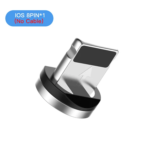 Only 8Pin Plug ACCEZZ магнитные кабели зарядного устройства освещение для IPhone XS XR X 8 Plus зарядный кабель 8Pin для IPhone 7 6S 5S SE 5C зарядный шнур 1 2 м - Цвет: Only 8Pin Plug