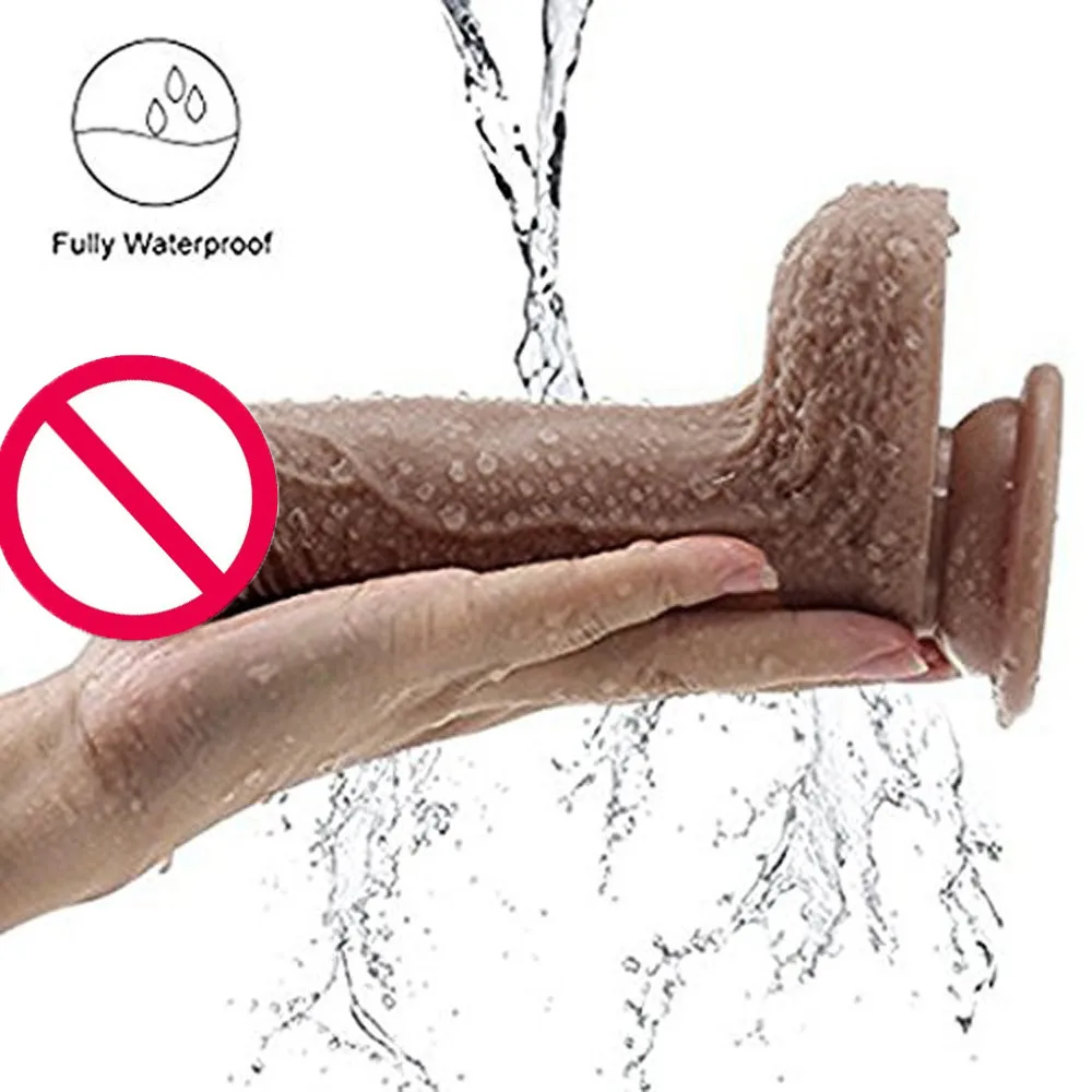 Мягкий реалистичный фаллоимитатор вибратор нагревающий большой на присоске