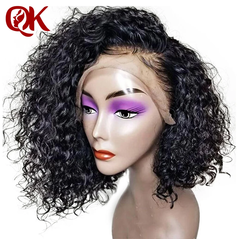 QueenKing фронтальный парик 250% плотность вьющиеся волосы свободная часть prepucked
