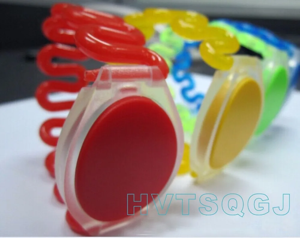 (50 pcs/lot) 13.56MHz RFID Silicone Wristband ISO14443A Bracelet Waterproof NFC IC S50 Card for Access Control*Free Shipping