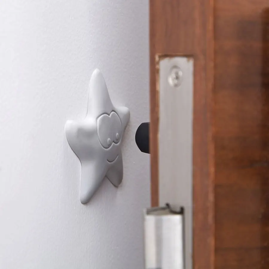

2 PCS Doorknob Crash Pad Wall Mute Door Stick Rubber Fender Handle Door Lock Protective Pad Protection Collision Baby Corner
