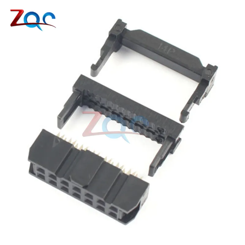 10 шт. 14Pin 2x7 2 54 шаг IDC FC 14 гнездовой JTAG разъем ISP плоский кабель|cable connector|cable flatl connector |