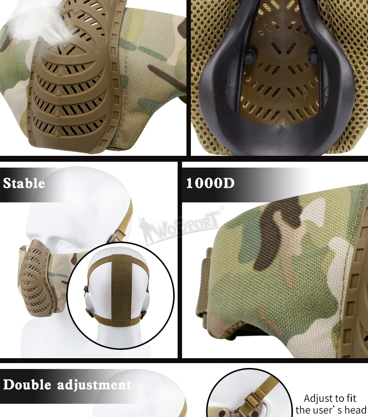 Военная Тактическая Маска Половина лица пейнтбольная маска армейская Металлическая стальная сетка страйкбол стрельба Защитная CS игра маска для охоты