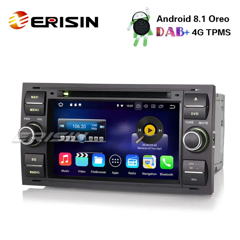 Erisin ES3631FB 7 &quotDAB + Радио Android 8 1 автомобильный стерео gps OBD для Ford транзитный переход