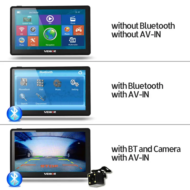 7 дюймов gps навигация емкостный экран Bluetooth AVIN 256 Мб 8 Гб FM Navitel Европа Sat nav грузовик