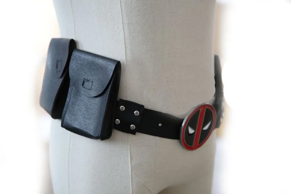 Костюм Дэдпула для косплея X Men Супергерой металлический пояс аксессуары