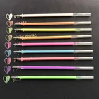 Цветная гелевая ручка 9 шт.лот, Заправка для черной карточки, цветная ручка для граффити, заправка стержня, школьные и офисные принадлежности, канцелярские принадлежности