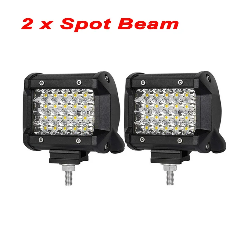2x72w Spot 4 ''6'' 18 Вт 27 Вт 42 Вт 48 Вт Offroad тонкий светодиодный рабочий светильник 12 в Led дальнего света Лампа 4х4 светодиодным фара трактора Точечный светильник для лодки автомобиль внедорожник atv - Цвет: 2x72w Spot