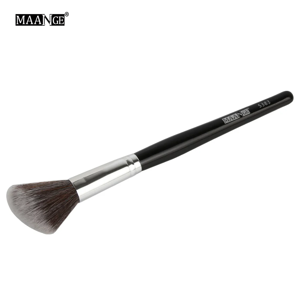 1 Pcs MAANGE 2 шт., кисть для румян с наклонной головкой, Кисть для макияжа лица, контура щек, косметическая пудра, основа для румян, кисть для румян, Угловая Кисть для макияжа, инструменты - Handle Color: 1 Pcs