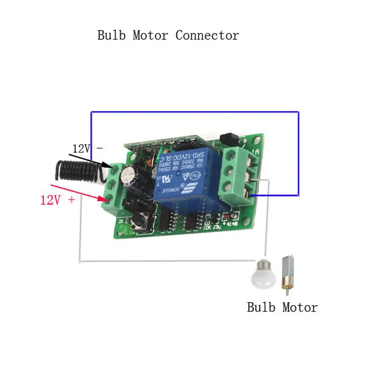 Sleeplion 12V 1CH 10A RF Беспроводной переключатель системы дистанционного управления