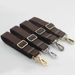 Сумка на плечо из коричневой ткани, с золотыми, серебристыми, бронзовыми, черными застежками, 165 см, 25 мм, 33 мм, 38 мм