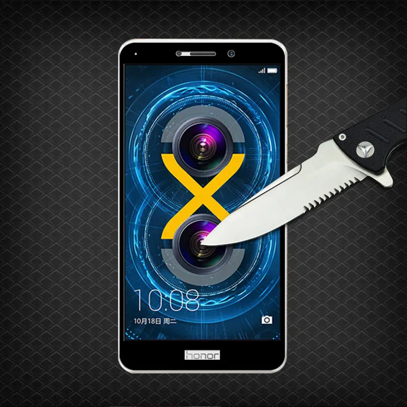 Легко установить закаленное стекло для Honor 6x Взрывозащищенная устойчивая к
