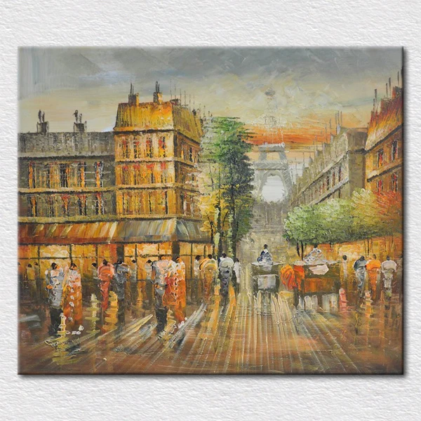 Ручная роспись Современный домашний декор гостиная зал Настенная картина цвета