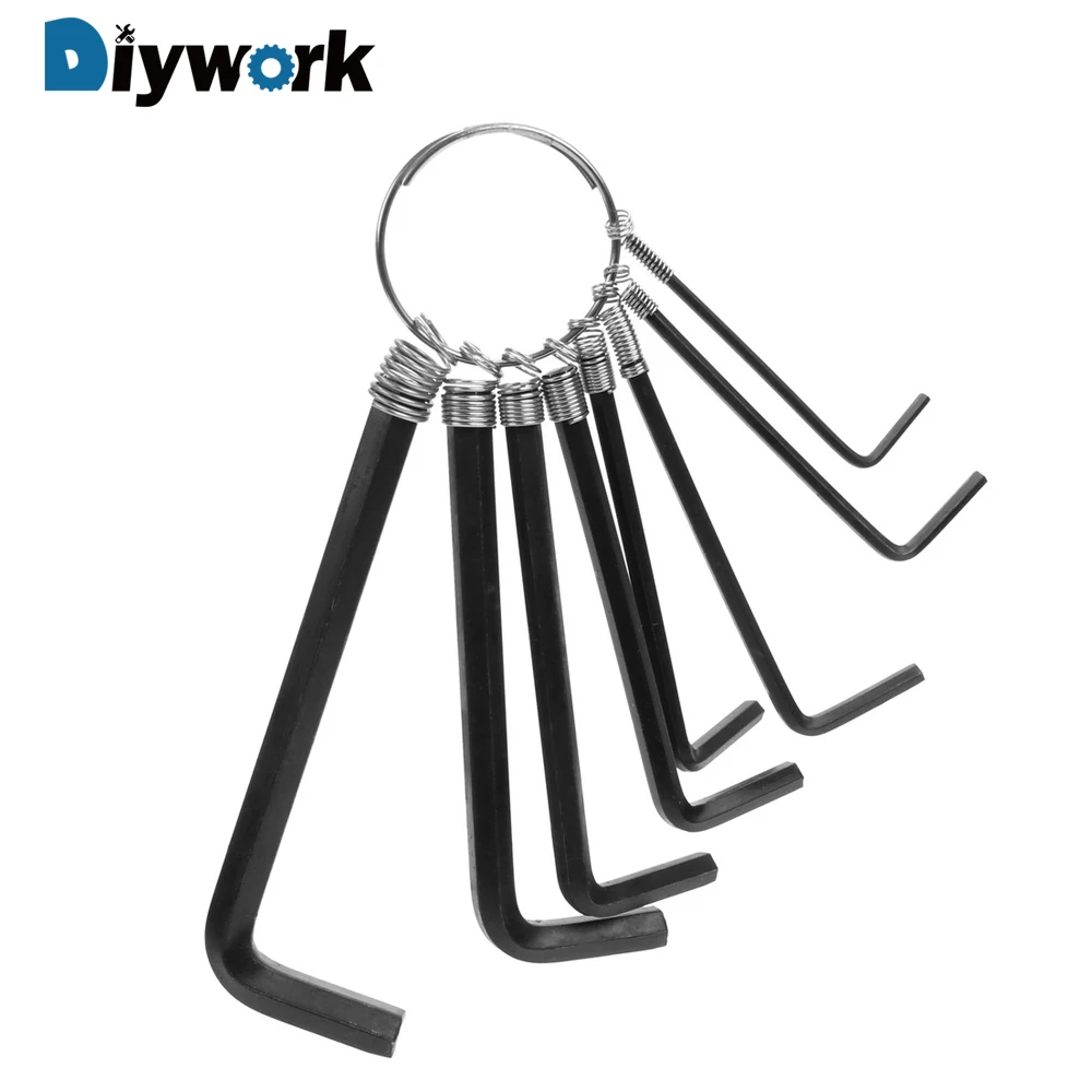 DIYWORK 8 шт./компл. 45 # стальной шестигранный ручной инструмент с шестигранным