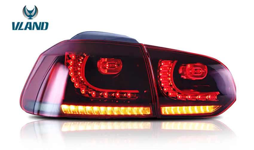 VLAND завод для автомобиля задний фонарь Volkswagen Golf 6 Mk6 R20 LED 2010 2012 2014 2016 с
