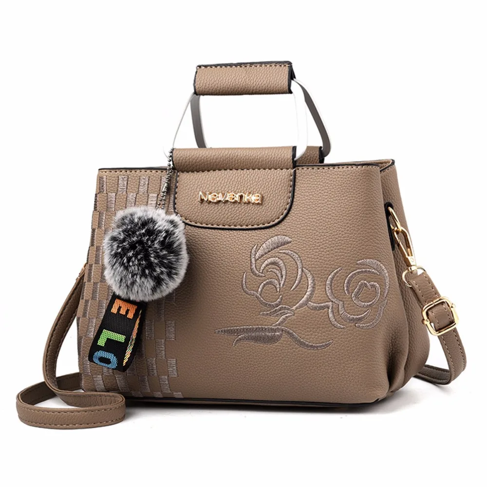 2019 новые модные женские сумки высокого качества из искусственной кожи с вышитыми