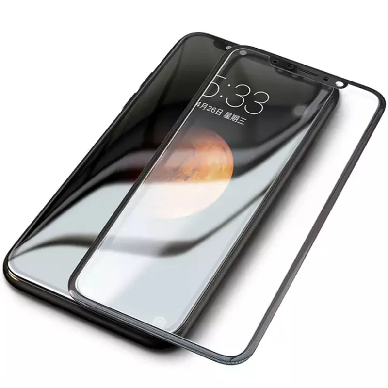 4D Защита экрана для iPhone X полное покрытие закаленное стекло Apple 10 чехол IX защитная