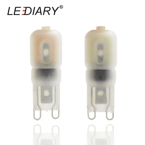 Светодиодные лампы LEDIARY, 5 шт.лот, G9, 220-240 В, замена 25 Вт галогенных ламп G9 для люстры, лампы, теплый белый, холодный белый, внутреннее освещение